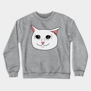 Crying Cat Meme Crewneck Sweatshirt